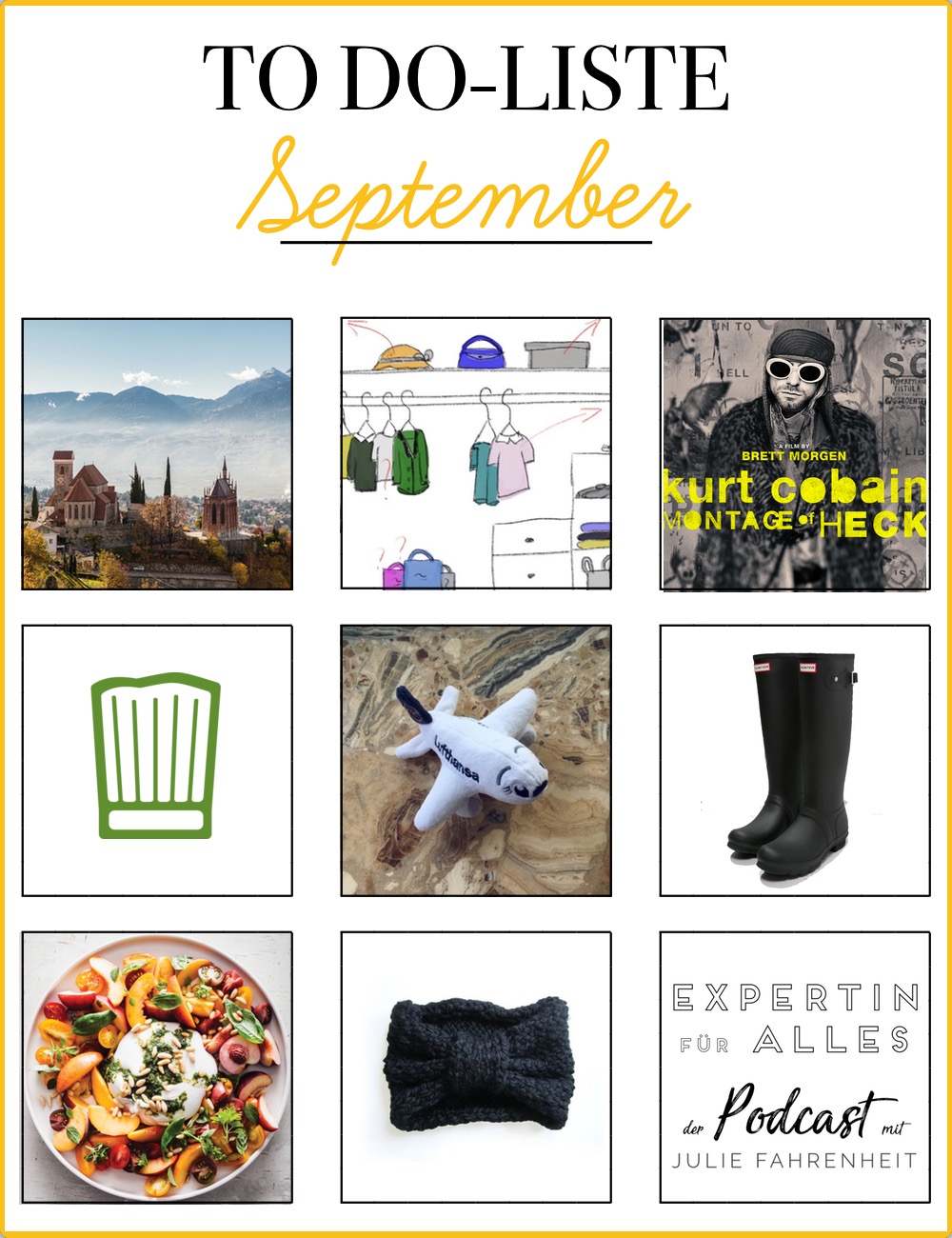 To Do September | Julie Fahrenheit